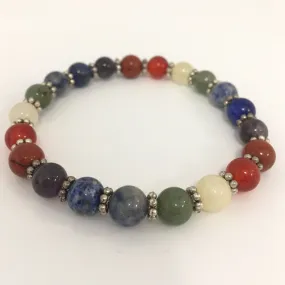 Bracelet 7 Chakra - Round Beats