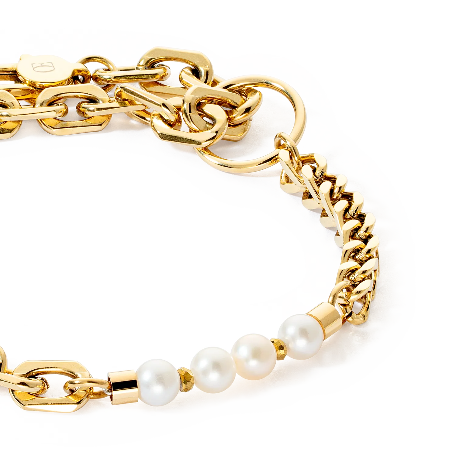 Bracelet Shape Shifter Freshwater Pearls gold