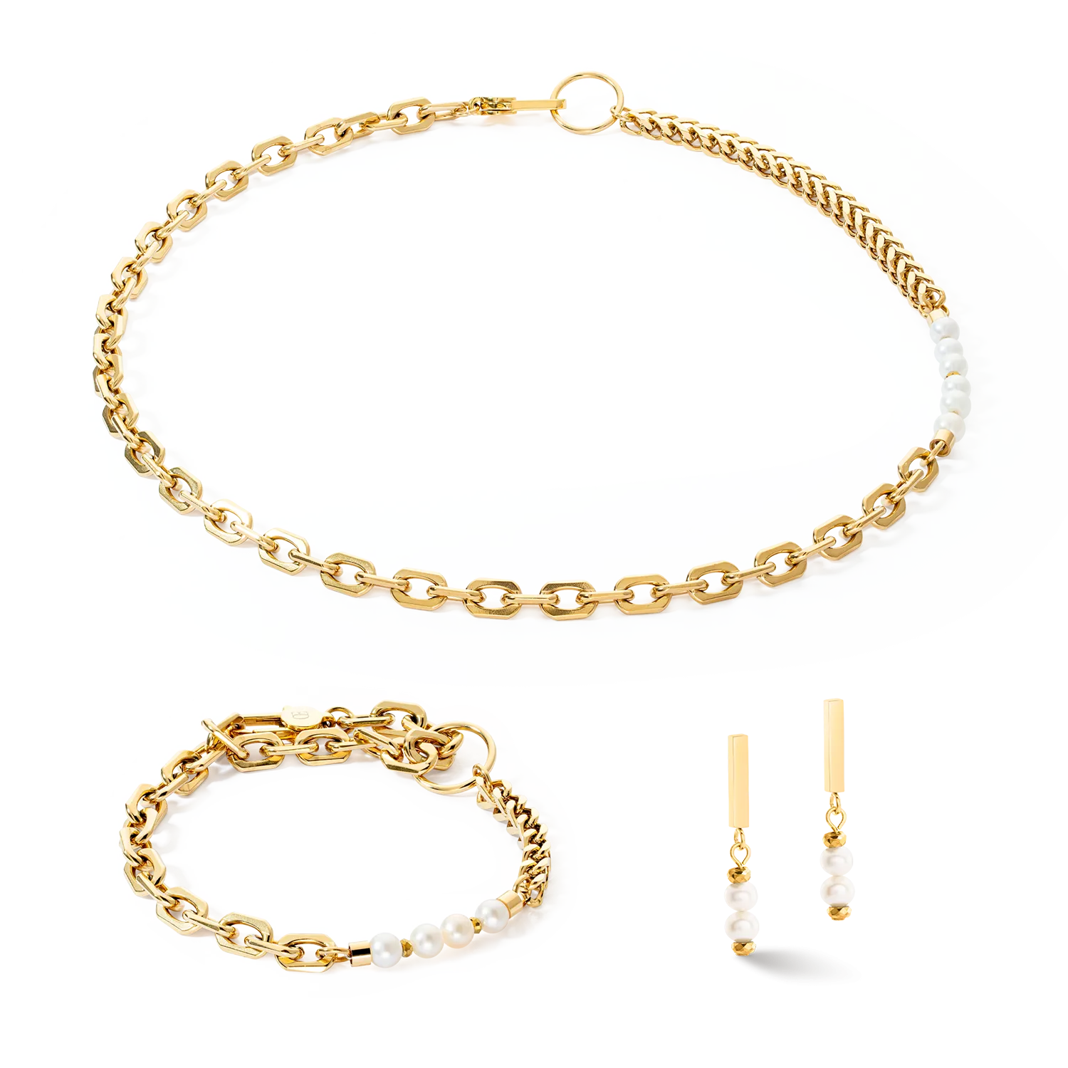 Bracelet Shape Shifter Freshwater Pearls gold