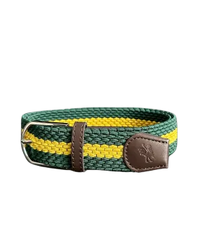 Braided Belt - Green and Yellow