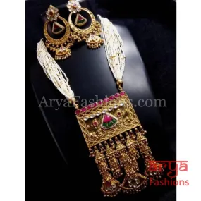 Bridal Meenakari Kundan Long Necklace