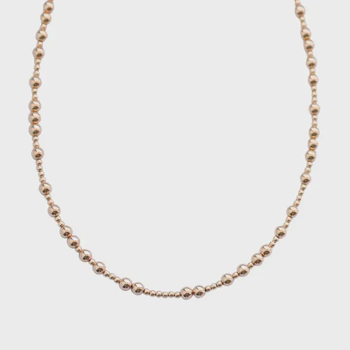 Brooke Ball Bead Choker | Rose Gold