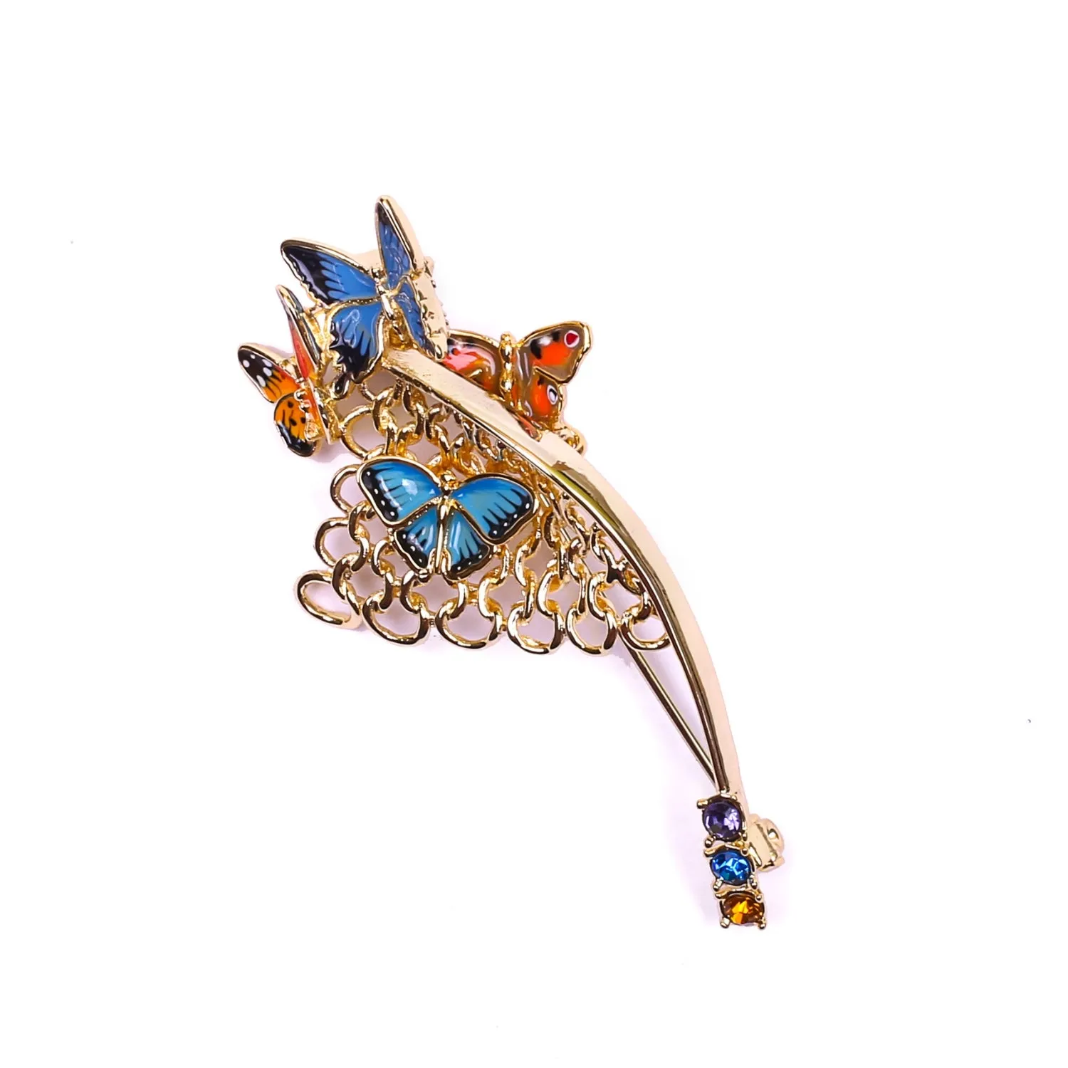 Butterfly Net Brooch