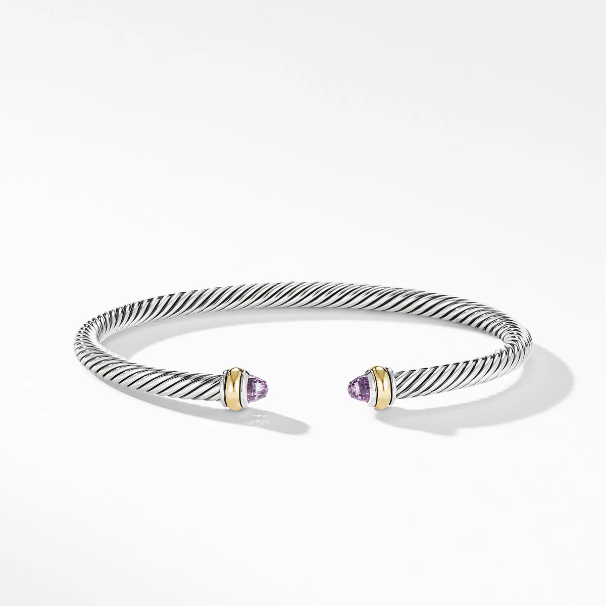 Cable Classic Bracelet with Amethyst and 18K Yellow Gold