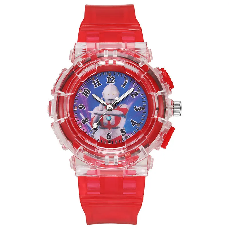 Children's Watch Cartoon Luminous Student Watch Electronic Watch Men's Watch LED Watch