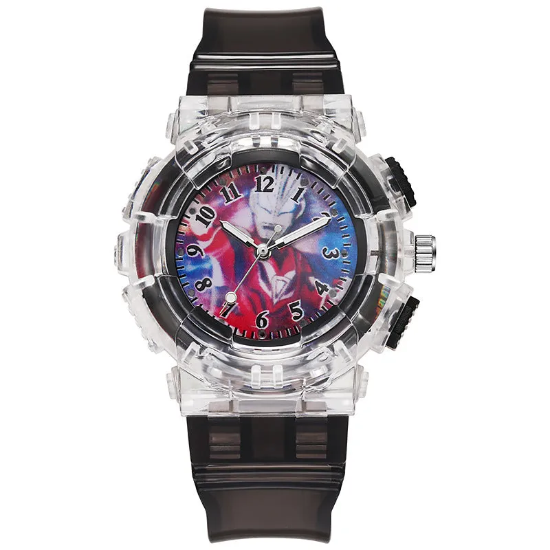 Children's Watch Cartoon Luminous Student Watch Electronic Watch Men's Watch LED Watch