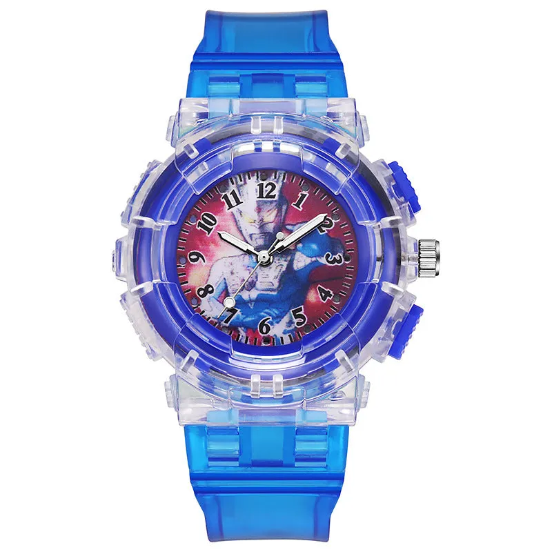 Children's Watch Cartoon Luminous Student Watch Electronic Watch Men's Watch LED Watch