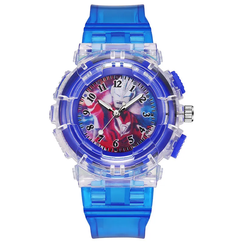 Children's Watch Cartoon Luminous Student Watch Electronic Watch Men's Watch LED Watch