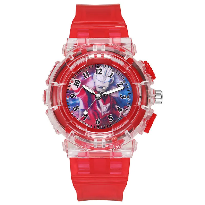 Children's Watch Cartoon Luminous Student Watch Electronic Watch Men's Watch LED Watch