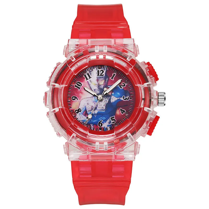 Children's Watch Cartoon Luminous Student Watch Electronic Watch Men's Watch LED Watch