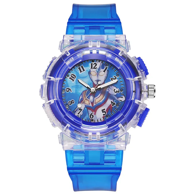 Children's Watch Cartoon Luminous Student Watch Electronic Watch Men's Watch LED Watch