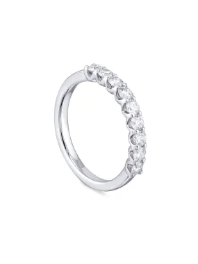 Classic Evermore Half Hoop Platinum Eternity Ring 1 Carat