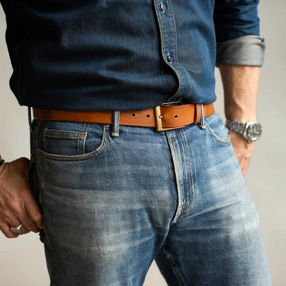 Classic Horsehide Belt No.94 | Natural