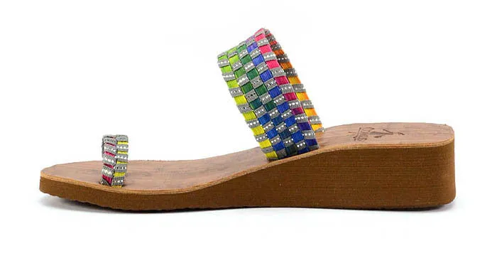 Corkys Women's Toasty Sandal | Black Multi 40-3118