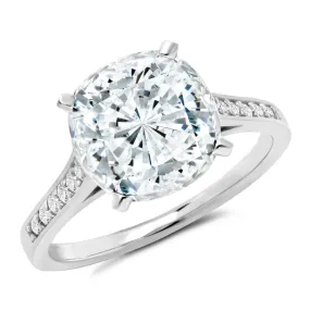 Crislu Bliss Cushion Cut Ring