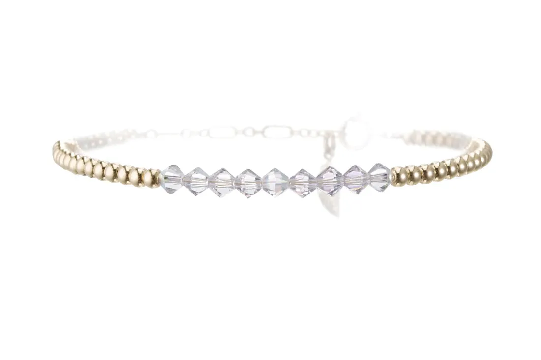 CRYSTAL BAR ANKLET