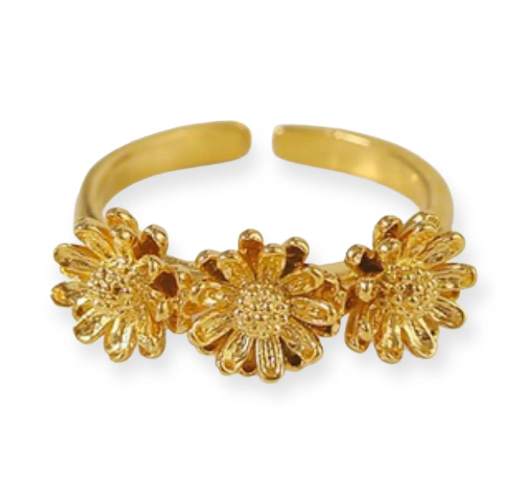 Daisy Flower Open Ring