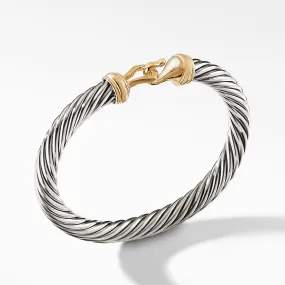 David Yurman Buckle Bracelet with Gold Hook Clasp