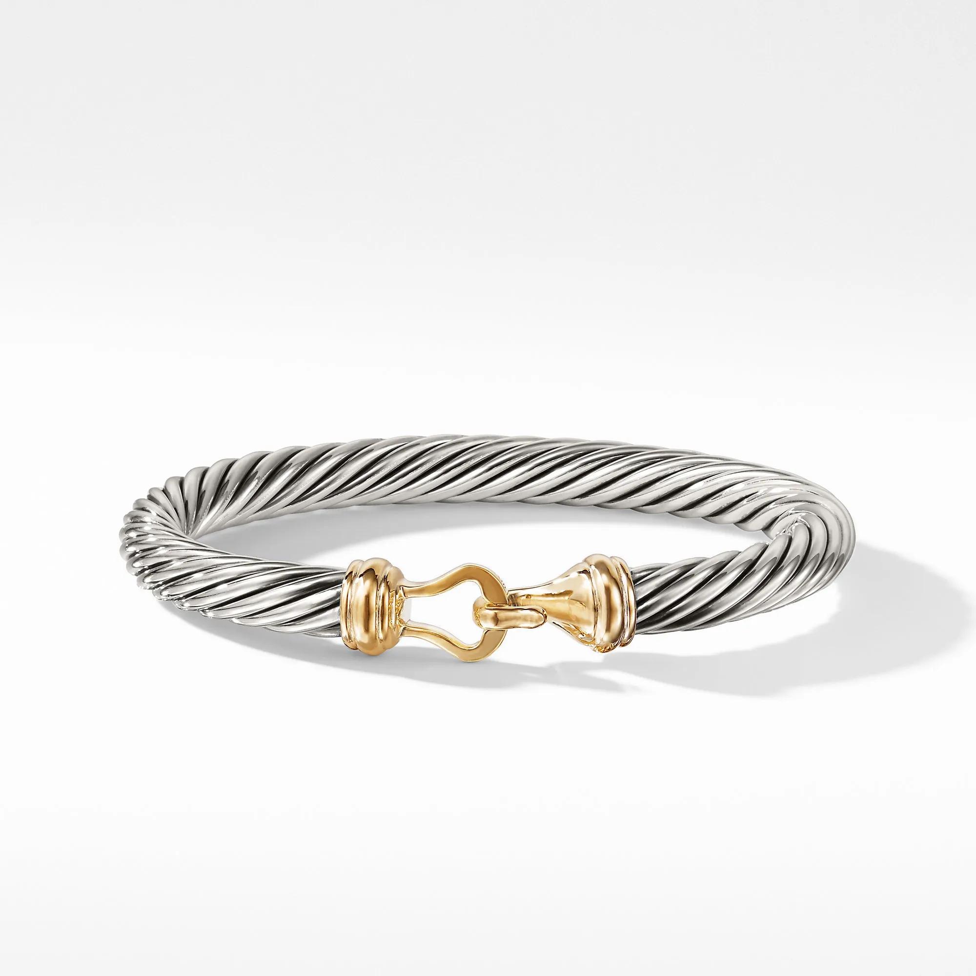 David Yurman Buckle Bracelet with Gold Hook Clasp