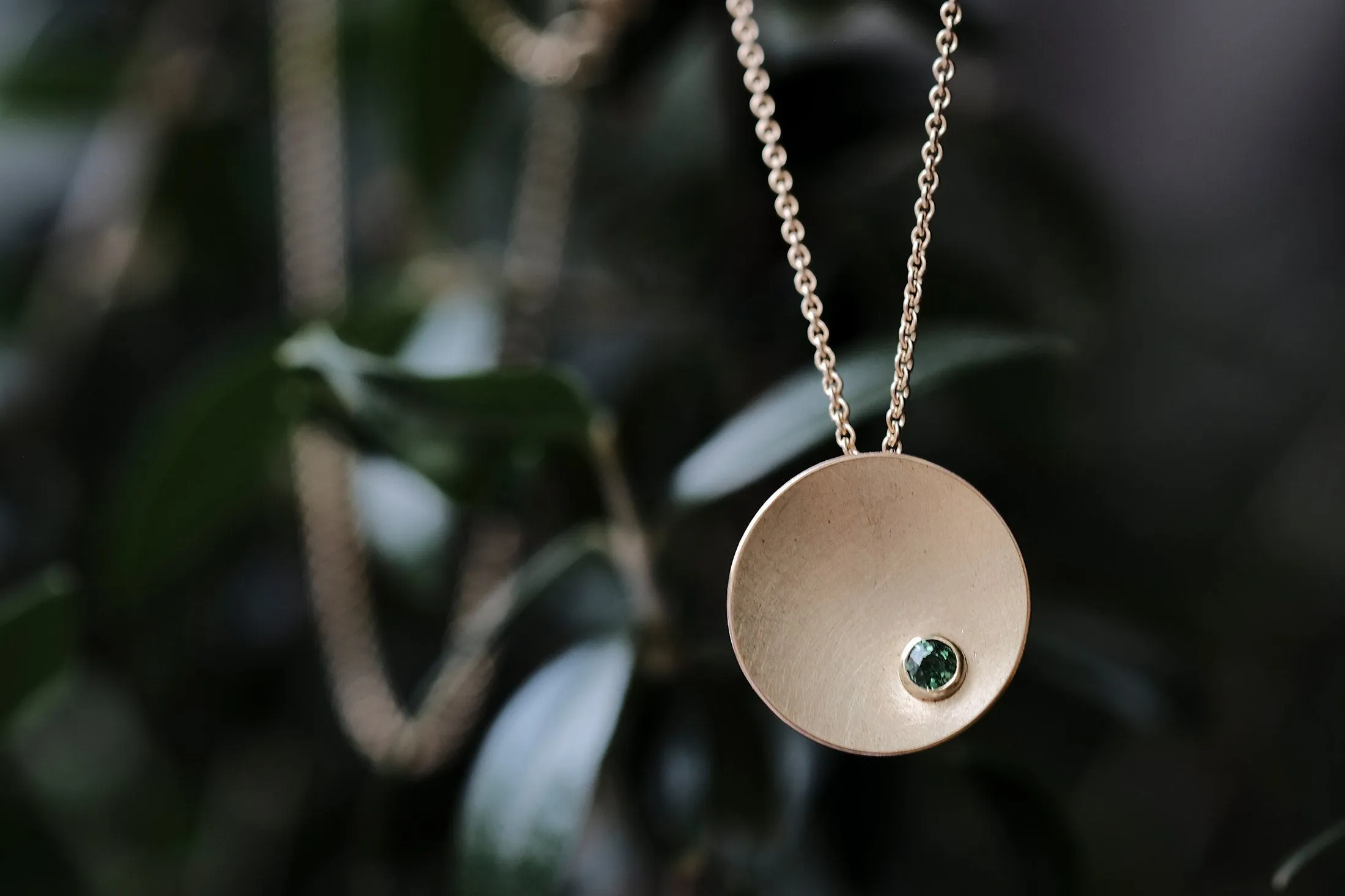 Dewdrops Green Stone Necklace