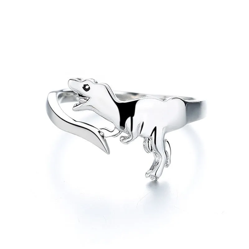 Dinosaur Ring for Women Brontosaurus Stegosaurus Rings Dinosaur Ring Adjustable Ring Gift