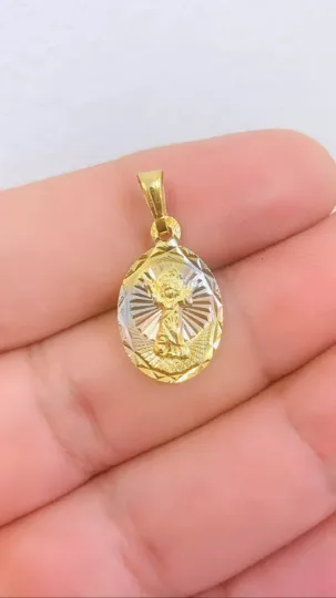 Divine Holy Child Necklace Pendant 16" 18" 20" 24" for Womens Mens Kids Childrens/ Family Jewelry / Divino Niño Necklace 20x13 / GF Necklace