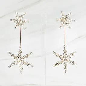 Double Starburst Statement Earrings