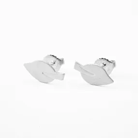 Elegant Leaf Shape Earrings with Silver Finish