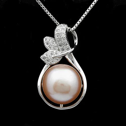 Elegant pendant necklace fashion natural freshwater pearl jewelry for women