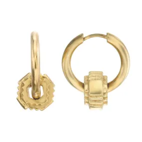 ESCHER - BIG HOOPS - GOLD