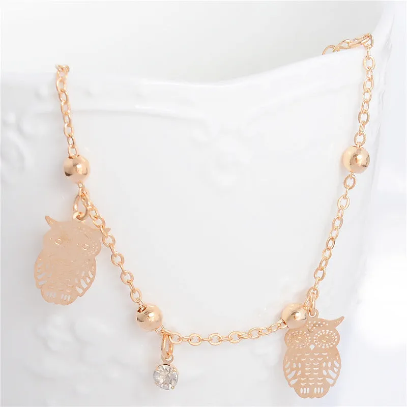 Fashion Simple Creative Owl Alloy Anklet