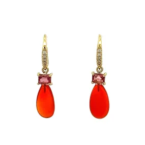 Fire Opal Joyce Earring