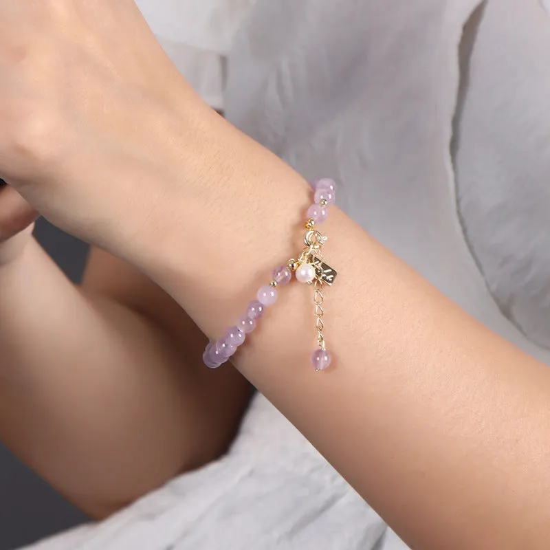 Fortune's Favor Amethyst Bracelet - Sterling Silver Design for Women