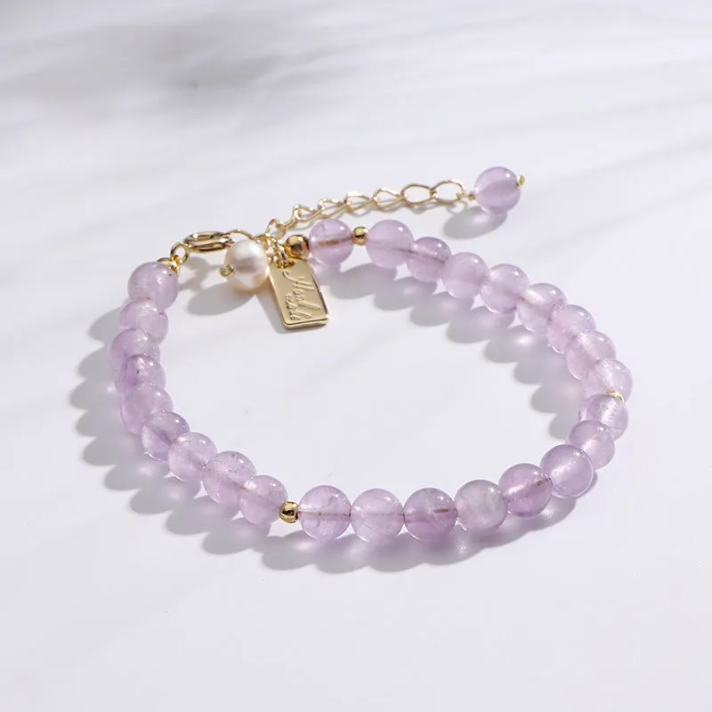 Fortune's Favor Amethyst Bracelet - Sterling Silver Design for Women