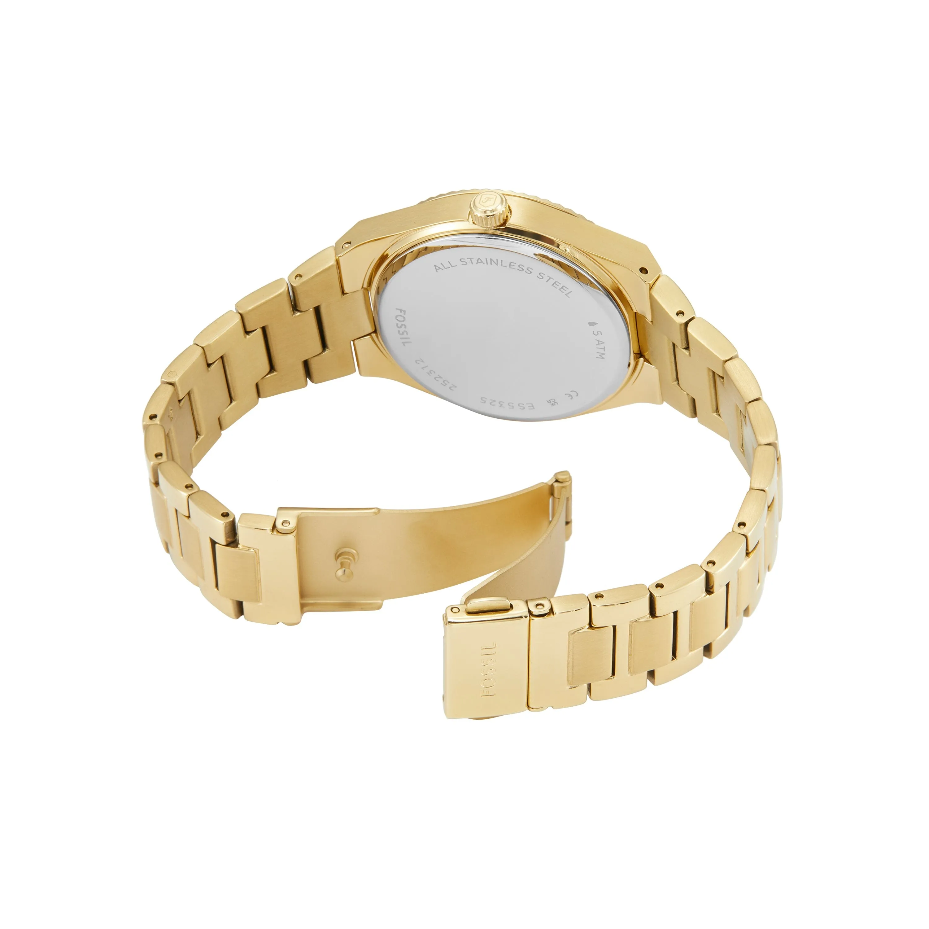 Fossil Scarlette Three-Hand Gold-Tone Stainless Steel Watch ES5325