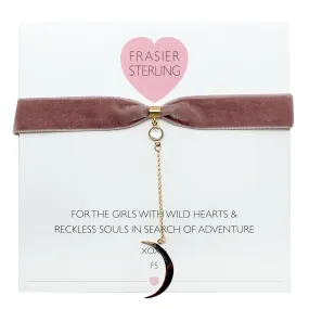 Frasier Sterling Saturday Night Fever Moon Choker in Blush