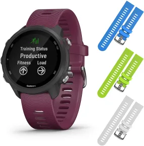 Garmin Forerunner 245 GPS Running Smartwatch (010-02120-01, Blue/Lime/White)