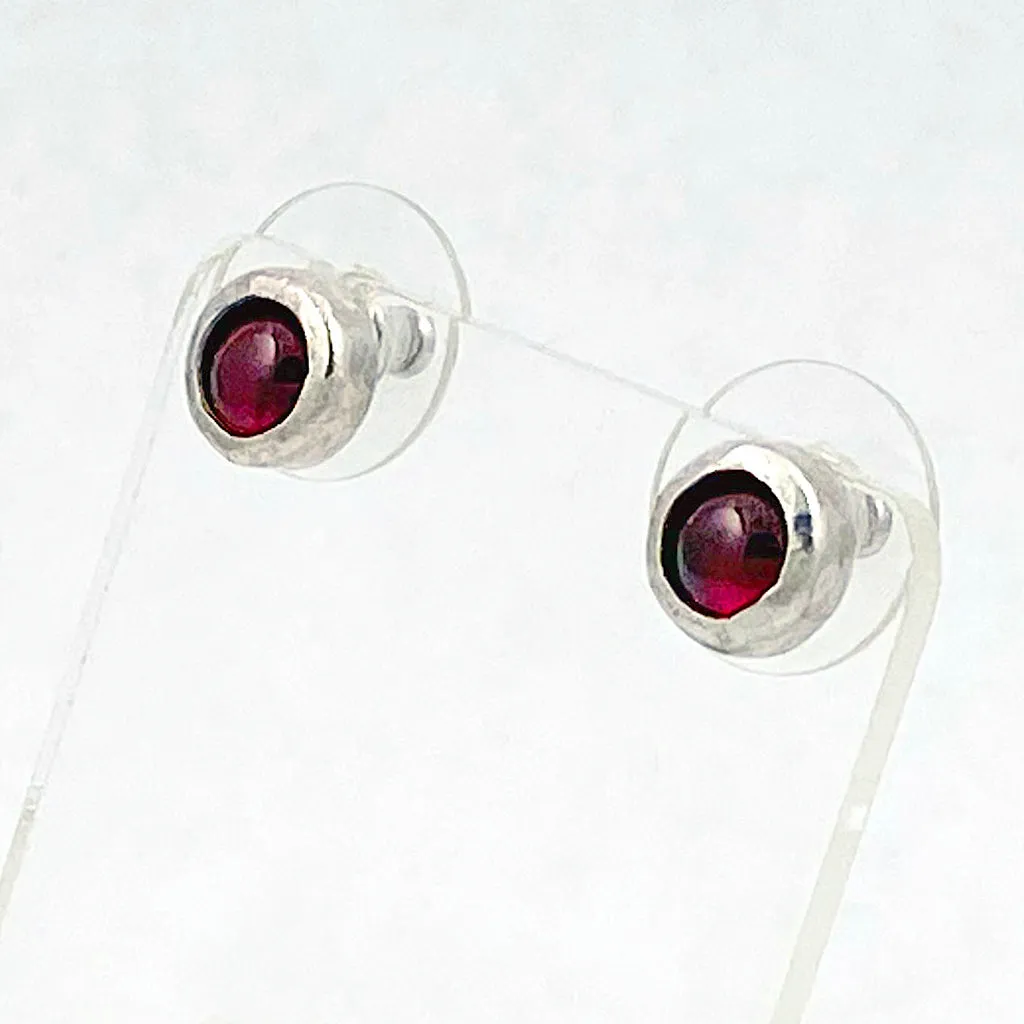 Garnet Post earrings