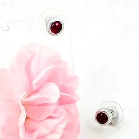 Garnet Post earrings