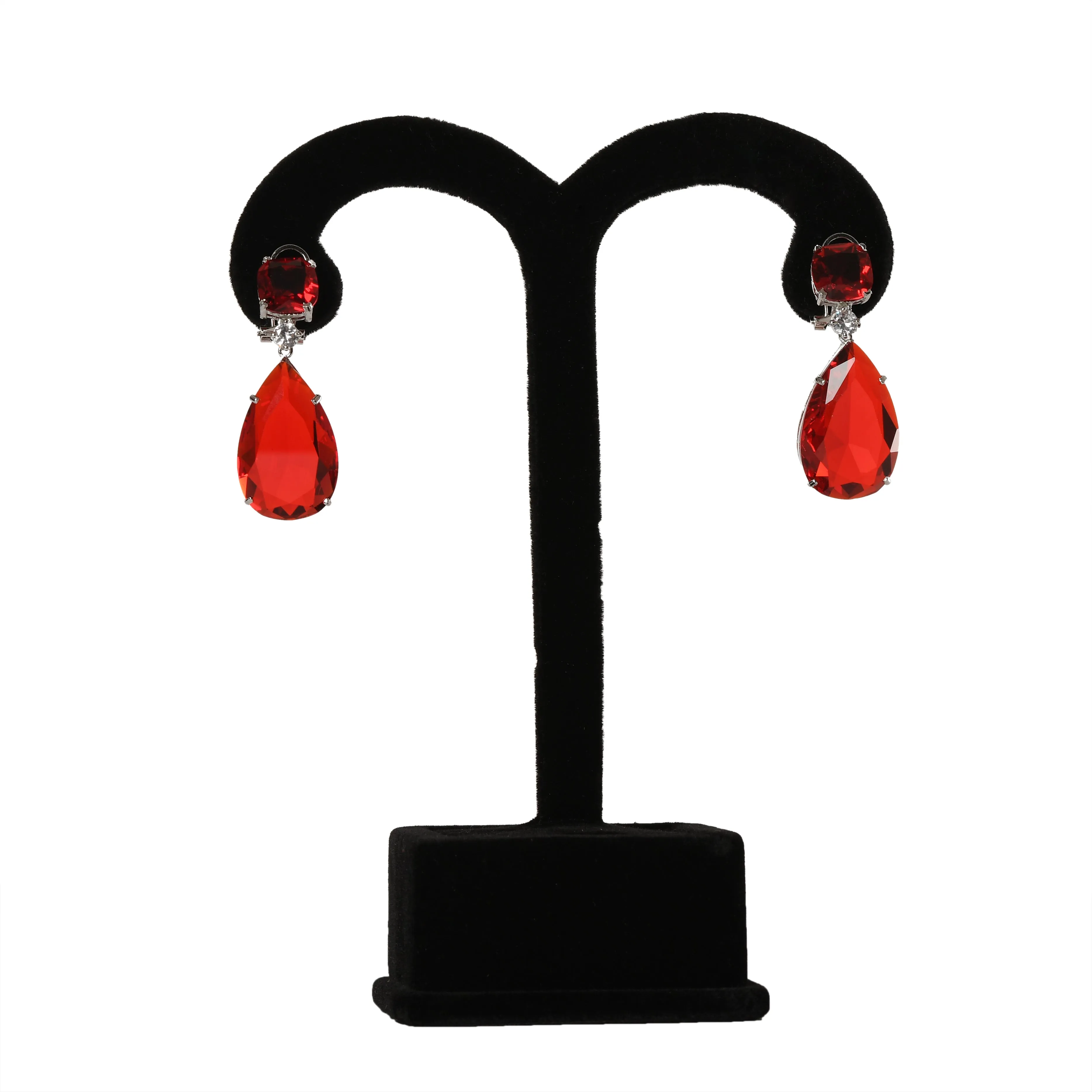 Garnet Red Earrings