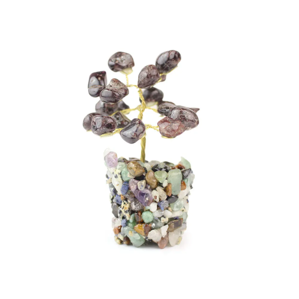 Garnet Tree on Mixed Gems