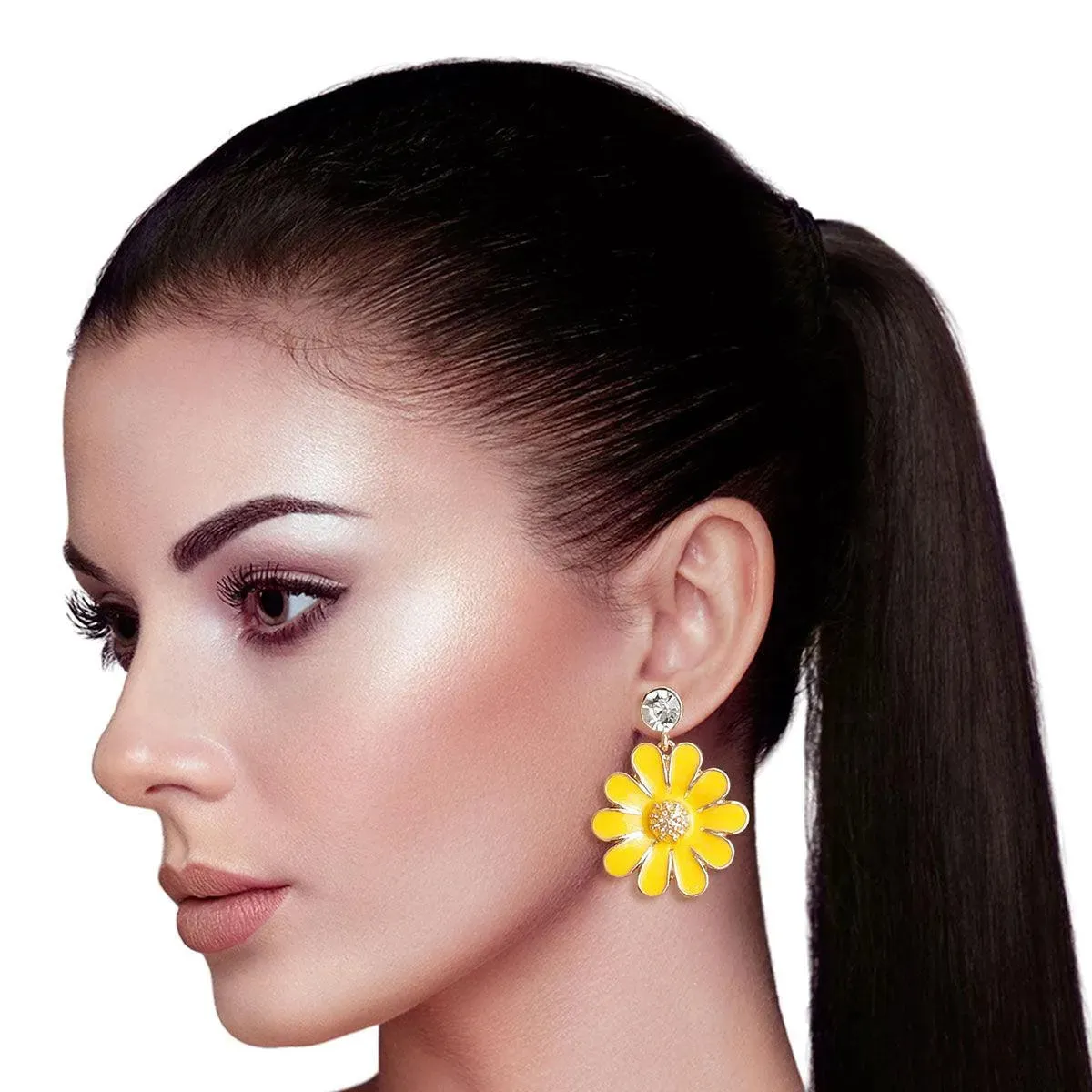 Get Groovy: Yellow Daisy Earrings for a Sweet Mod Style!