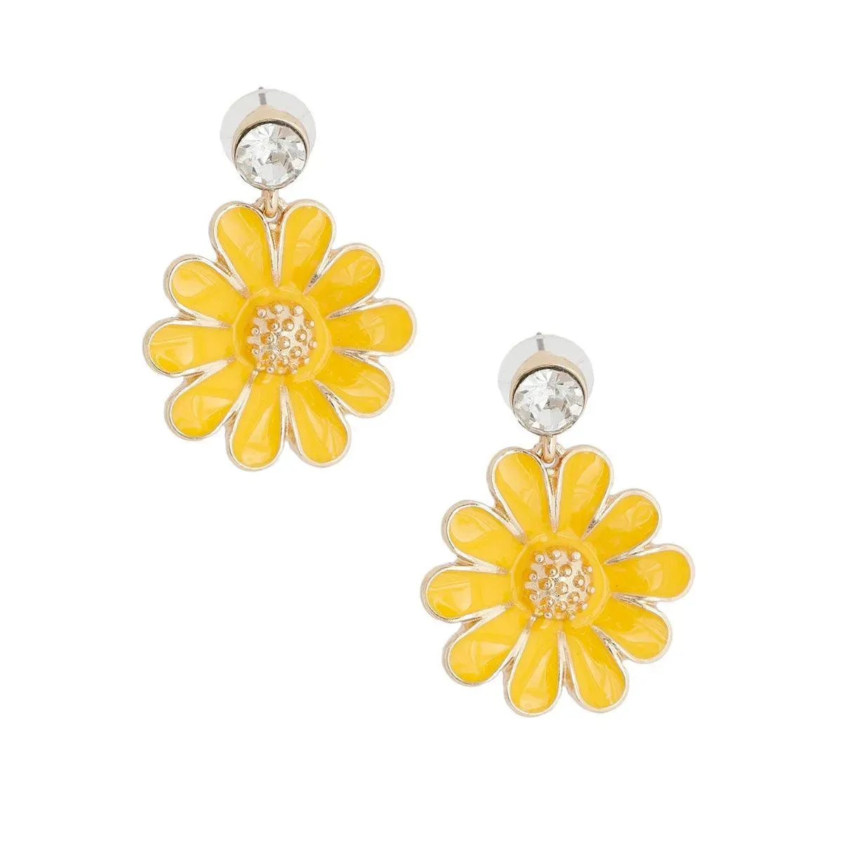 Get Groovy: Yellow Daisy Earrings for a Sweet Mod Style!