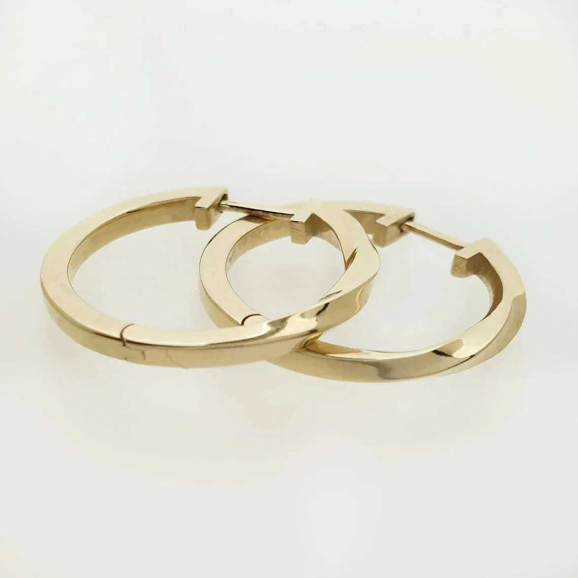 Gold Mobius Earrings