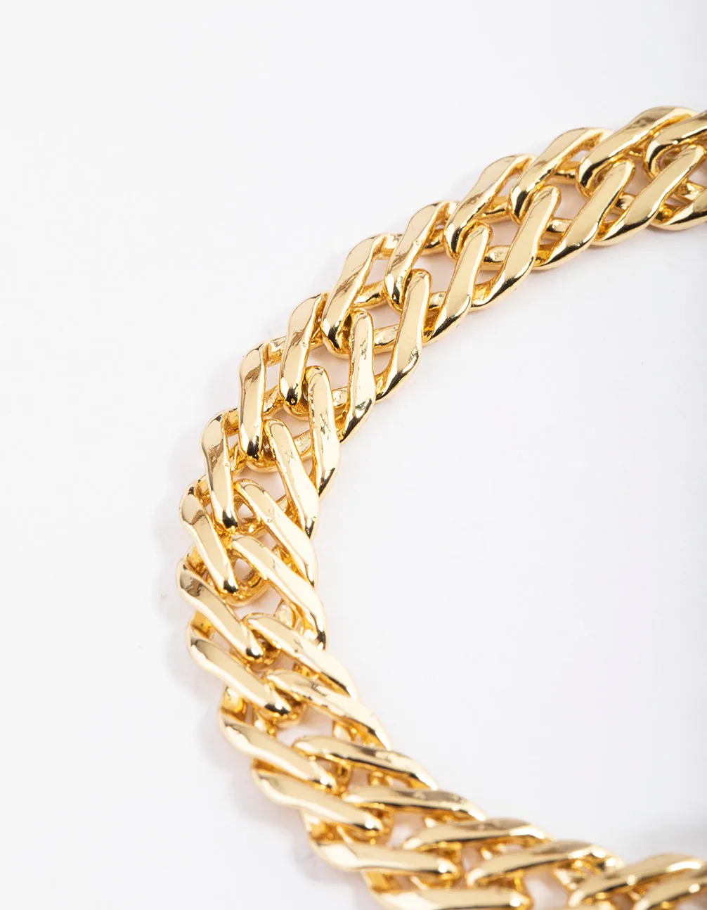 Gold Plated Amethyst Circle Chain T&O Bracelet