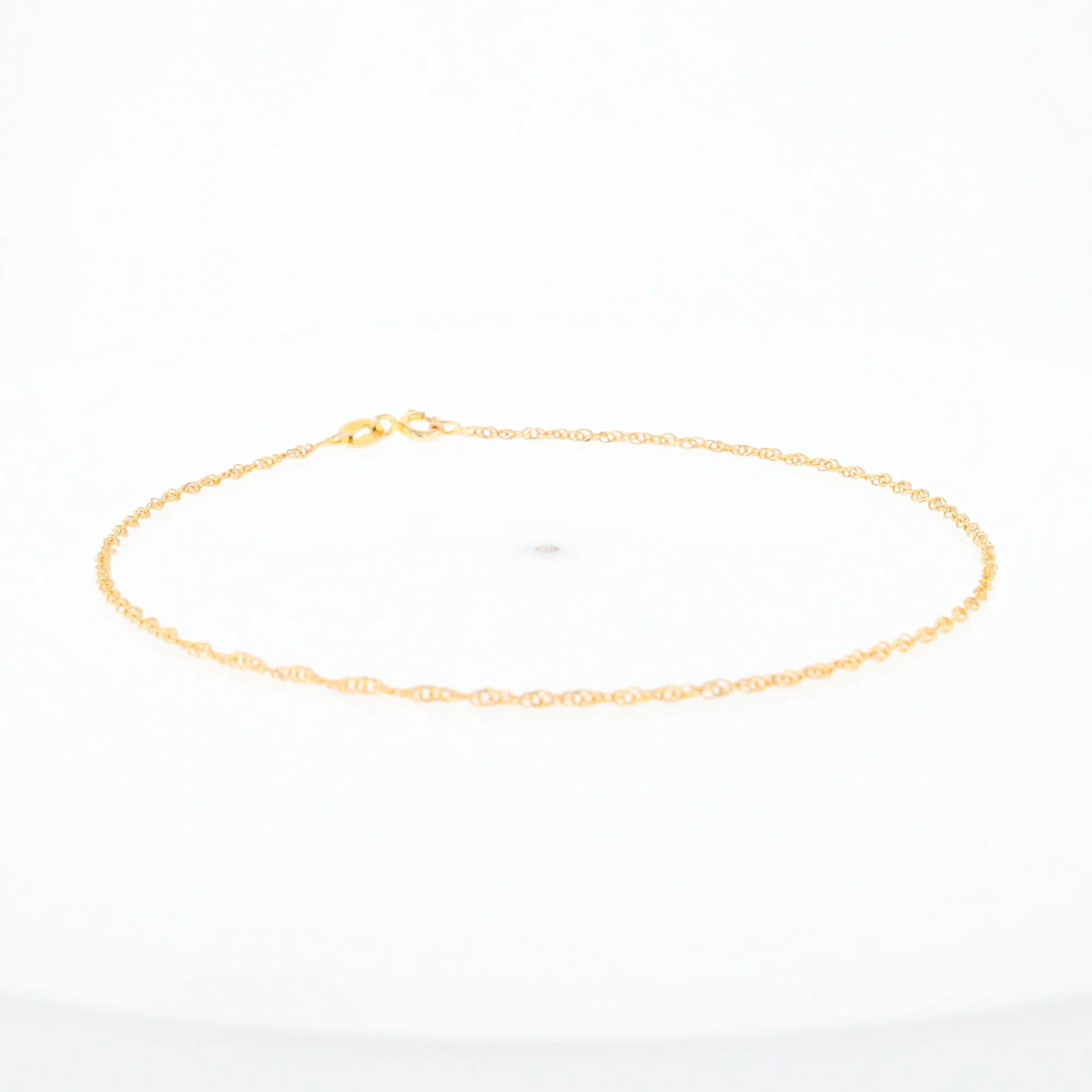 Gold Singapore Anklet