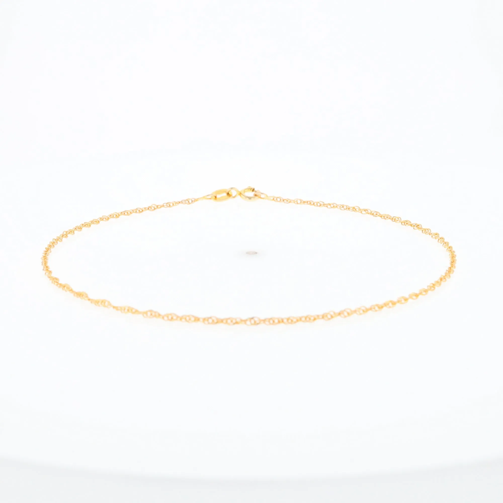 Gold Singapore Anklet