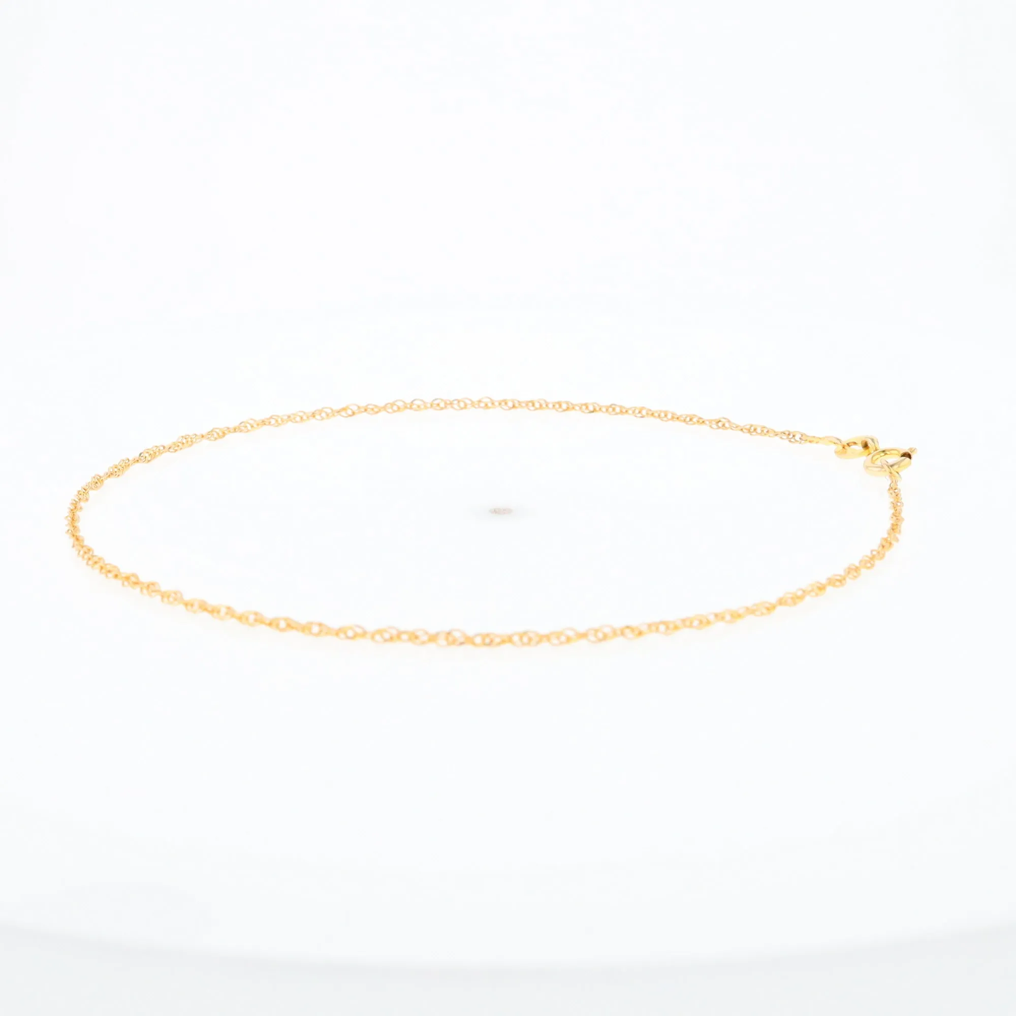 Gold Singapore Anklet