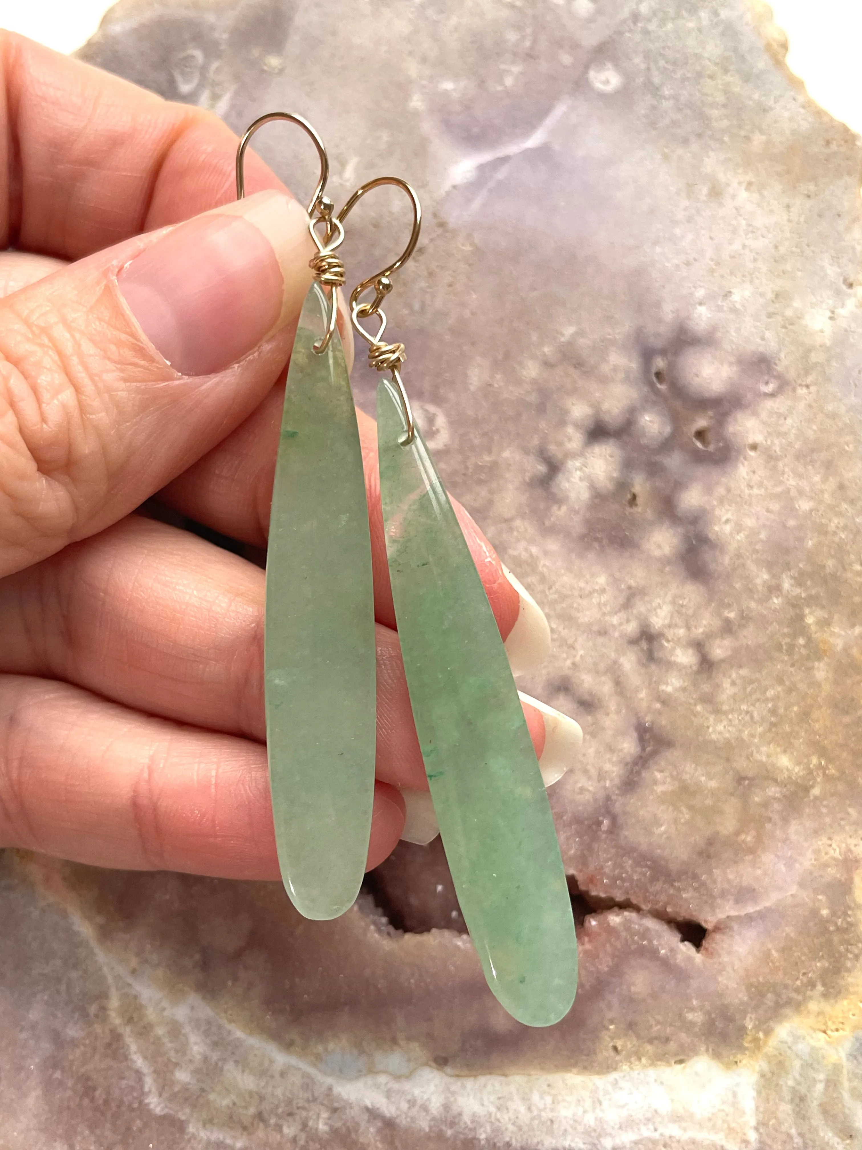 Green Aventurine Earrings