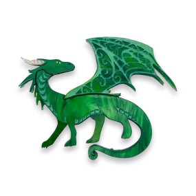 Green Dragon - Brooch